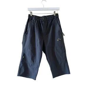Kaisike Black Capri High Waist Waterproof Outdoor Sporty Pocket Pants SZ…
